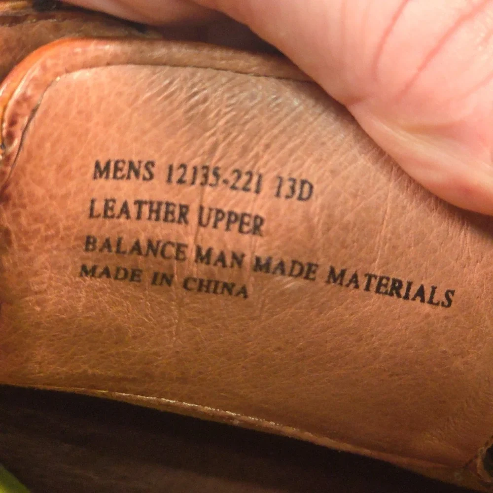 Florsheim Midtown Plain Toe Oxford Derby Mens 13D Cognac Leather 12135-221